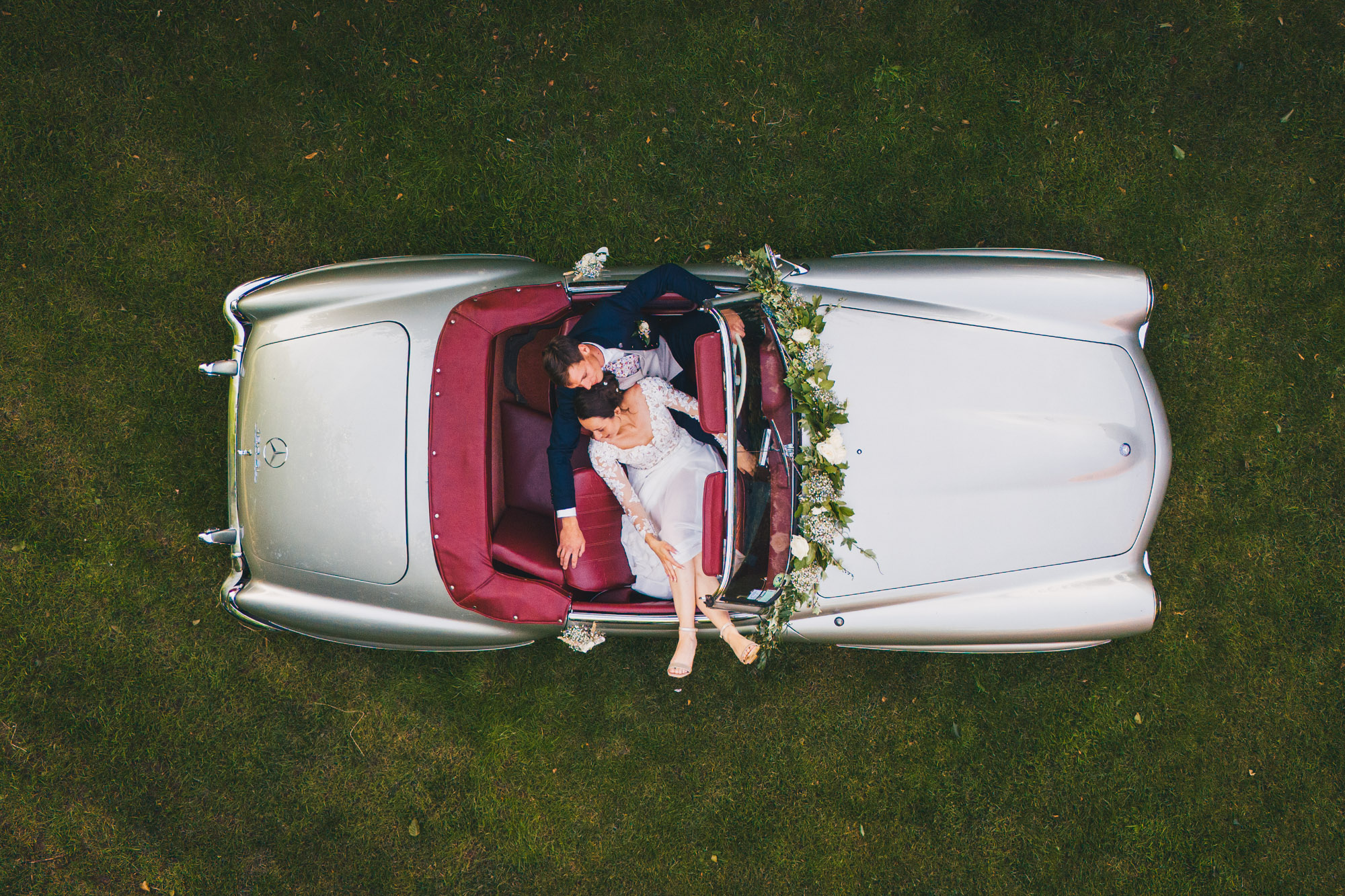 Couple mariage Pévèle drone